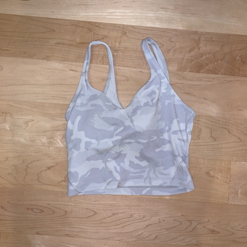 Lululemon white camo align tank size 4